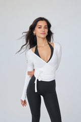 'Diana' Soft Touch Modal Anvelop Bolero | Beyaz