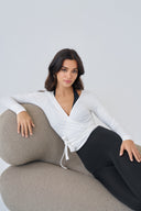 'Diana' Soft Touch Modal Anvelop Bolero | Beyaz