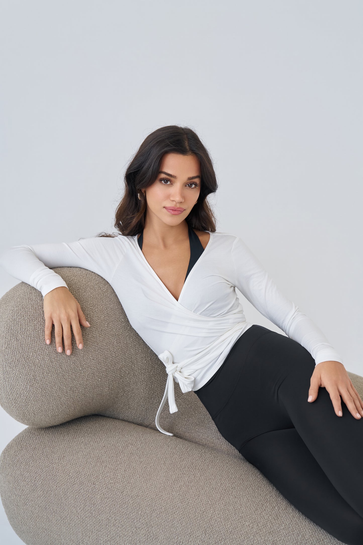 'Diana' Soft Touch Modal Anvelop Bolero | Beyaz