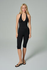 'Audrey' High Waist Capri | Black