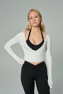 'Diana' Soft Touch Modal Anvelop Bolero | Beyaz