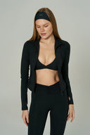"Tech Contour" Spor Ceket | Siyah