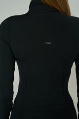 ‘Tech Contour’ Cropped Running Jacket | Black