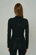"Tech Contour" Spor Ceket | Siyah
