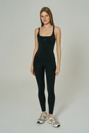 'Timeless' Scoop Neck Spor Üstü | Siyah