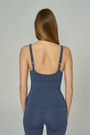 'Timeless' Scoop Neck Spor Üstü | Mavi