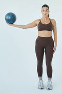 'Nicole' High Waist Leggings | Brown