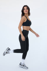 'Jennifer' Strappy Sports Bra | Black