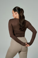 'Diana' Soft Touch Modal Anvelop Bolero | Kahverengi
