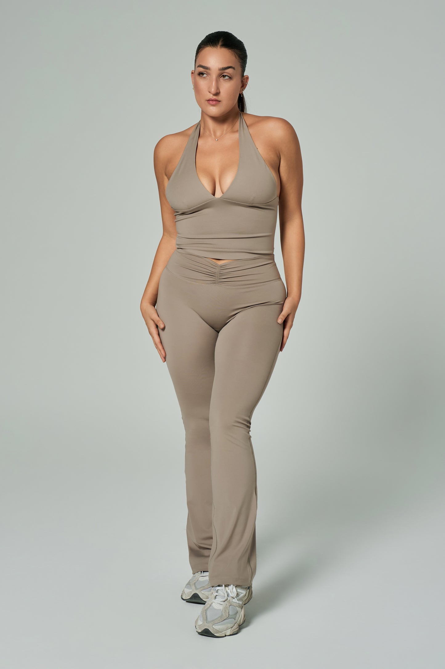 Angelina Bel Büzgülü İspanyol Paça Tayt