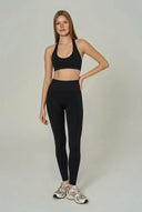 Seamless Move Ruched Leggings |  Black