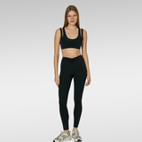 'Angelina Classic' Bel Büzgülü Dar Kesim Tayt | Siyah