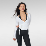 'Diana' Soft Touch Modal Anvelop Bolero | Beyaz