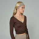 'Diana' Soft Touch Modal Anvelop Bolero | Kahverengi