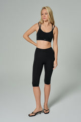 'Audrey' High Waist Capri | Black