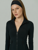 "Tech Contour" Spor Ceket | Siyah