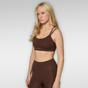 'Jennifer' Strappy Sports Bra | Brown