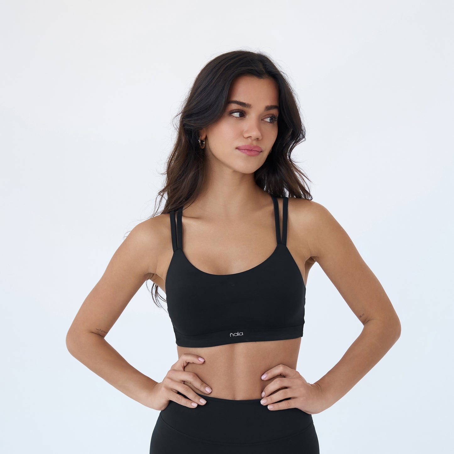 'Jennifer' Strappy Sports Bra | Black
