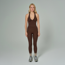 'Nicole' High Waist Leggings | Brown