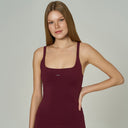 'Timeless' Scoop Neck Tank Top | Burgundy